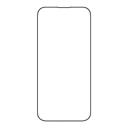 For iPhone 15 Pro Anti-static Screen Protector High Aluminium-silicon Glass Full Glue Full Cover Silk Printing Film