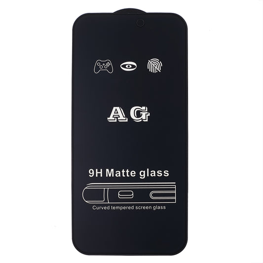For iPhone 15 Plus AG Matte Screen Protector Full Coverage Anti-fingerprint Tempered Glass Film
