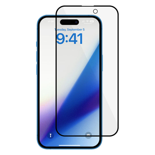 For iPhone 15 Pro Tempered Glass Film Full Cover Shatterproof AG Matte Screen Protector