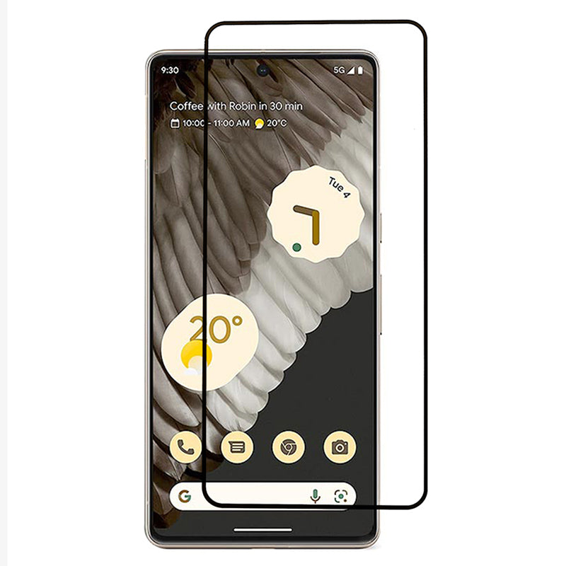 For Google Pixel 8 Pro Full Glue Tempered Glass Film Full Cover Silk Printing Screen Protector
