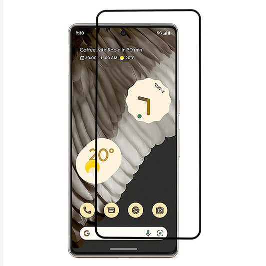 For Google Pixel 8 Pro Full Glue Tempered Glass Film Full Cover Silk Printing Screen Protector