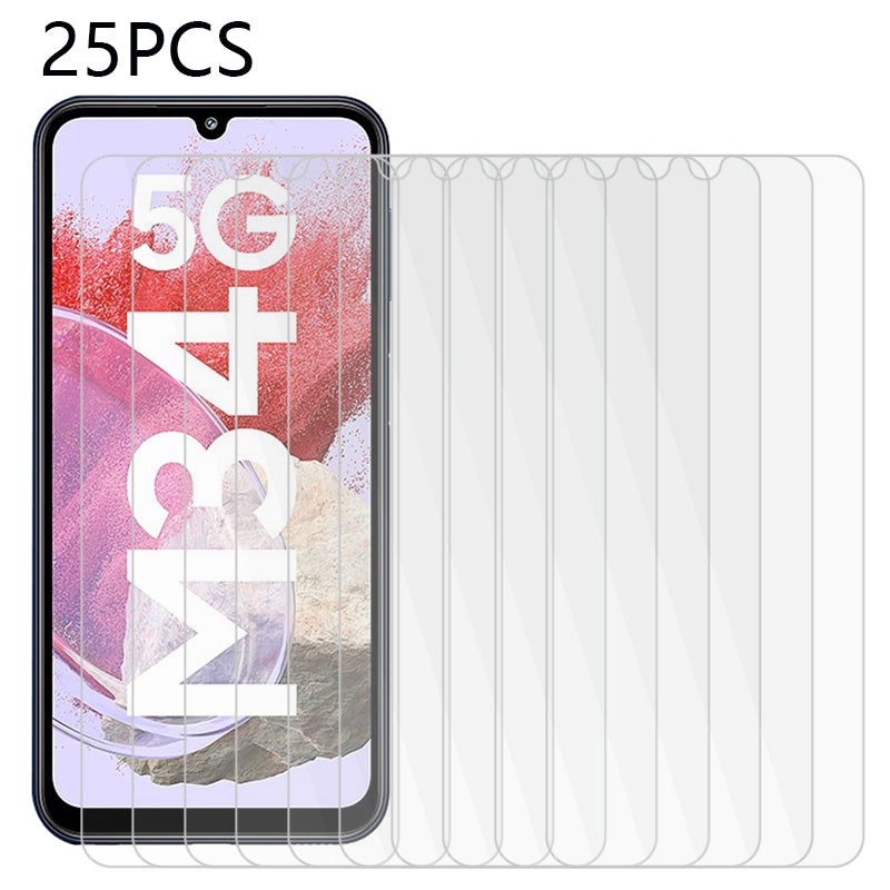 25PCS For Samsung Galaxy F34 5G / M34 5G Anti-Scratch Screen Protector Tempered Glass Phone Protective Screen Film