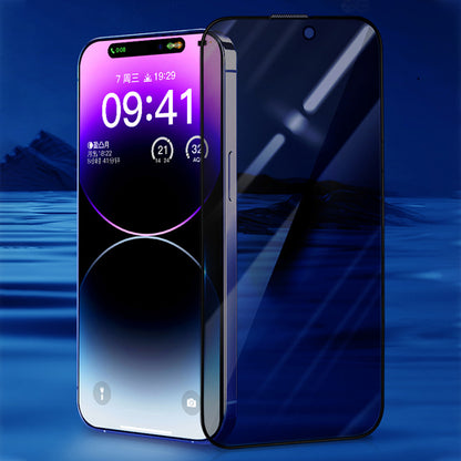 X-LEVEL For iPhone 15 / 14 Pro Tempered Glass Anti-spy Film Silk Printing 2.5D Full Glue Full Screen Protector