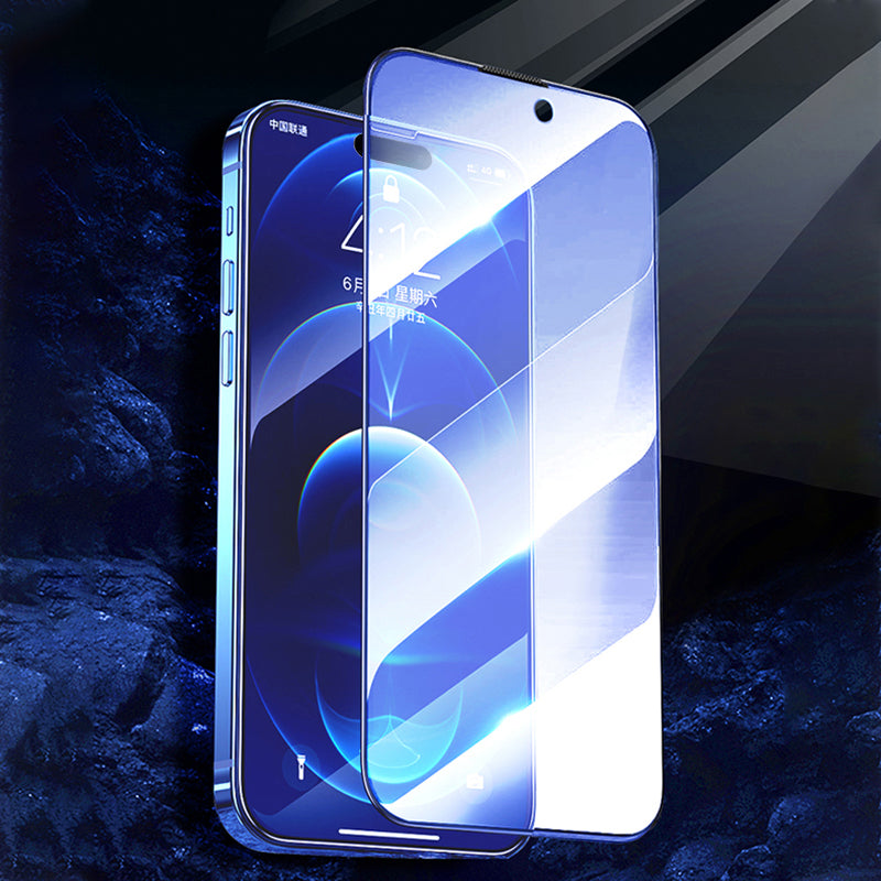 X-LEVEL For iPhone 15 / 14 Pro Tempered Glass Anti-spy Film Silk Printing 2.5D Full Glue Full Screen Protector
