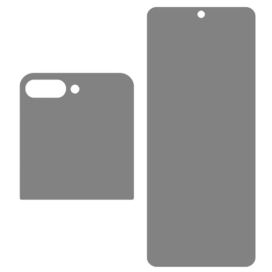 For Samsung Galaxy Z Flip5 5G Privacy Screen Protector Anti-Peep Front Screen + Back Screen Matte PET Film