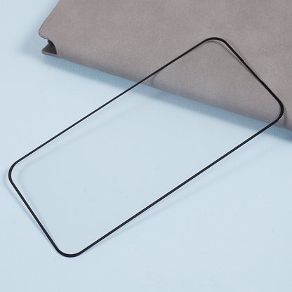 D Pro 9H Hardness Screen Protector for iPhone 15 Plus , Tempered Glass Full Cover Silk Printing Clear Film