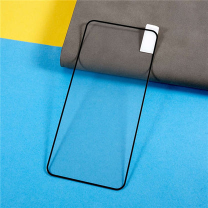 Phone Screen Protector for Honor 90 Lite 5G / X50i 5G , Silk Printing Black Edge Full Cover Full Glue Tempered Glass Film