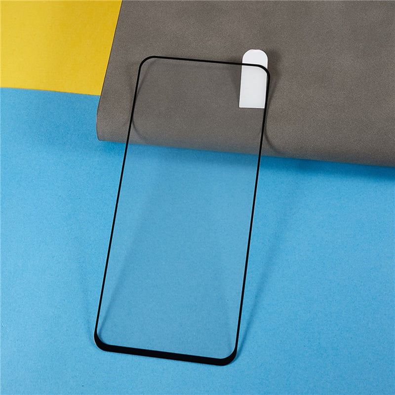 For Xiaomi Redmi 12 5G / Poco M6 Pro 5G Silk Printing Black Edge Screen Protector Full Glue Full Cover Tempered Glass Film