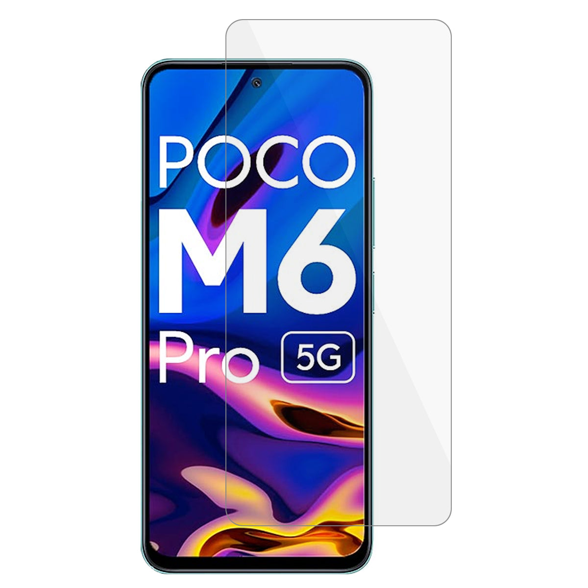 For Xiaomi Redmi 12 5G / Poco M6 Pro 5G Phone Screen Protector 0.3mm Arc Edge Tempered Glass HD Clear Film