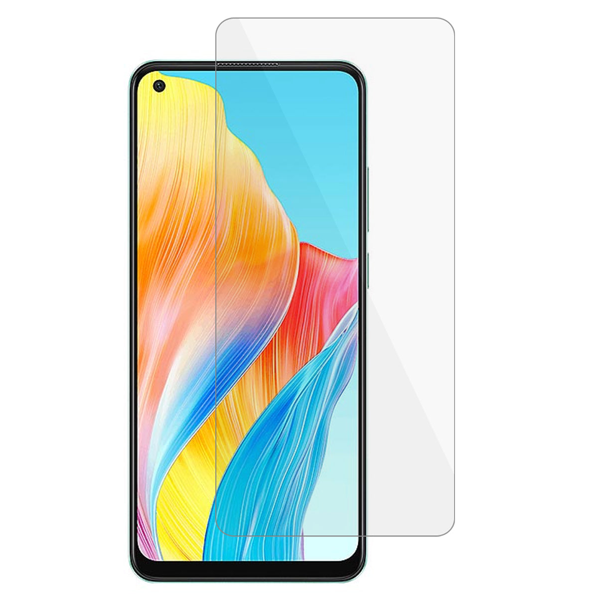 For Oppo A78 4G Bubble-free Installation Screen Protector Super Clear Tempered Glass Film 0.3mm Arc Edge