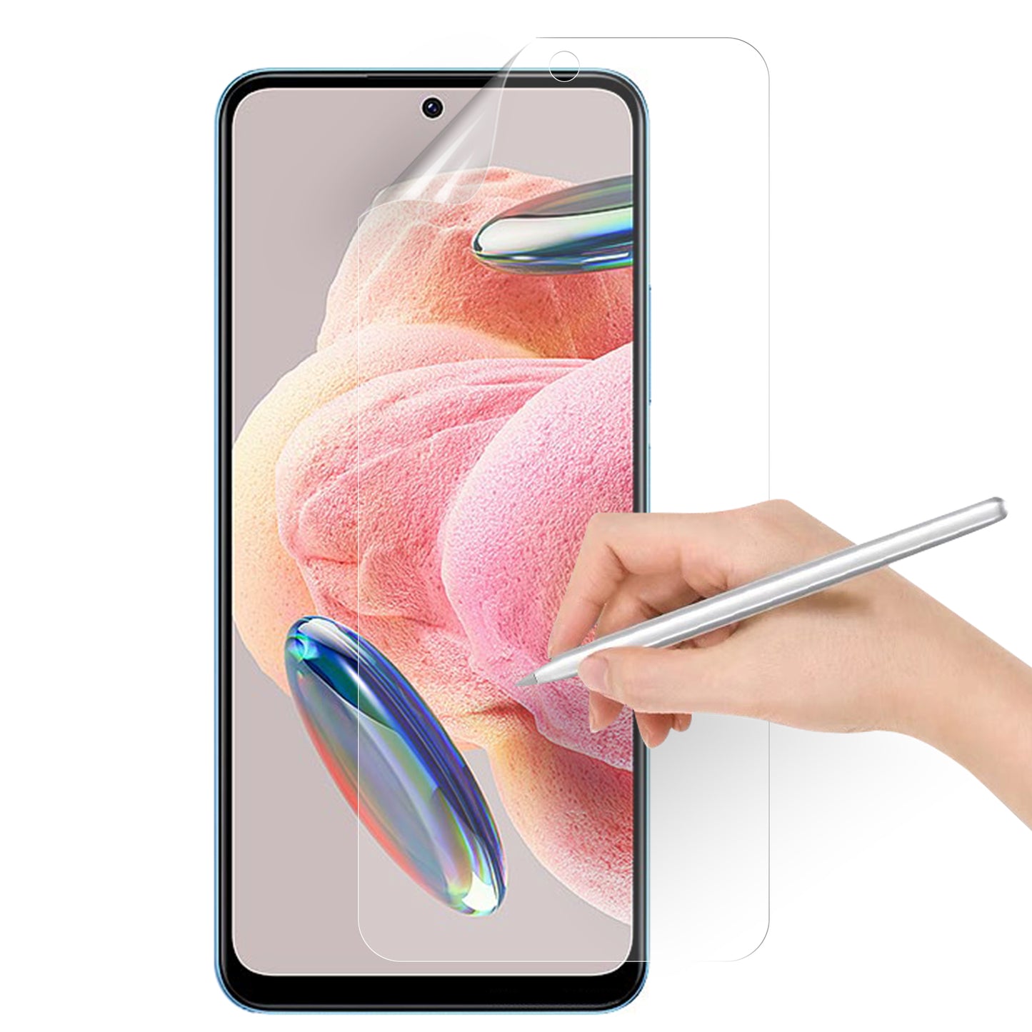 For Xiaomi Redmi 12 4G Paperfeel PET Screen Protector High Touch Sensitivity Film Drawing Writing Like Paper