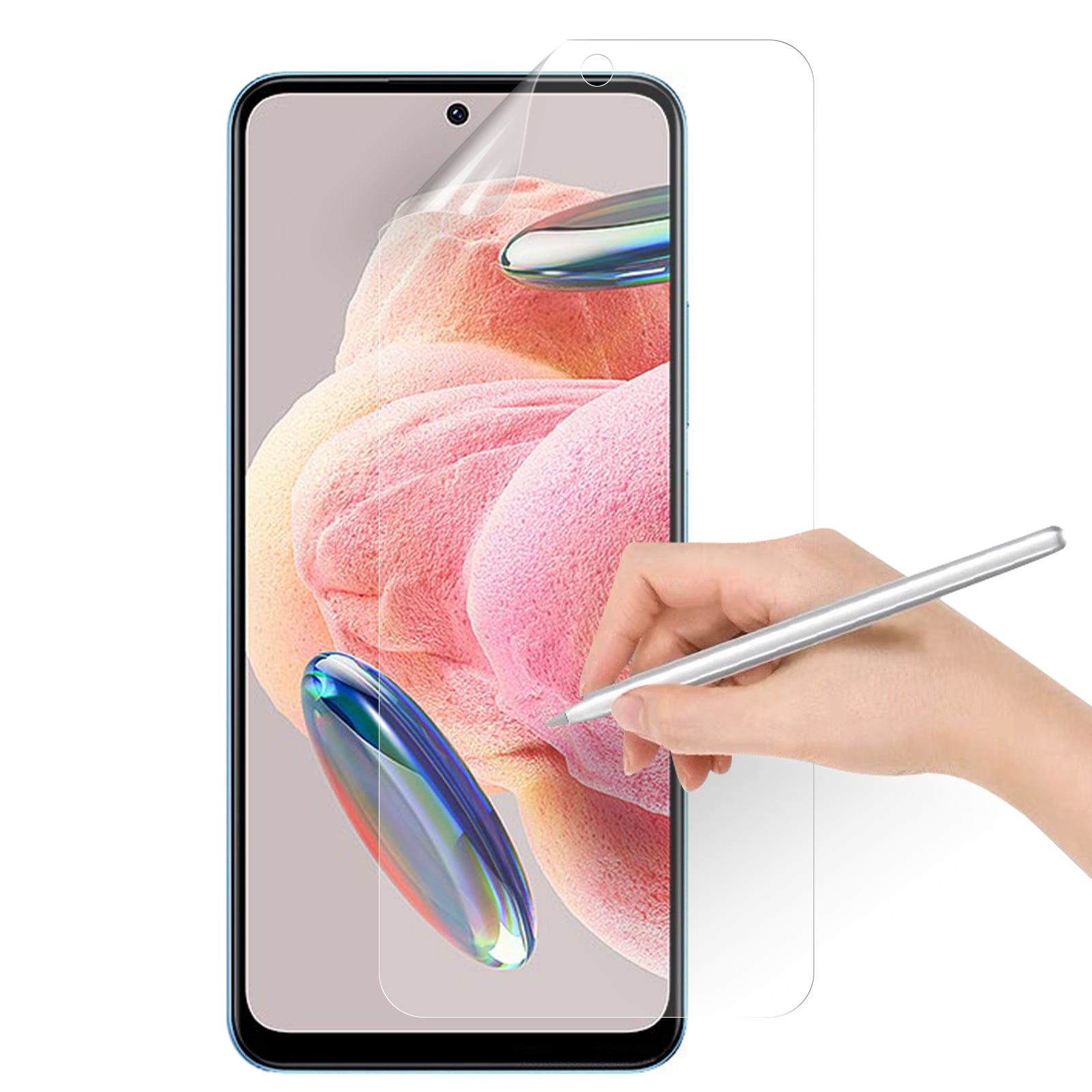 For Xiaomi Redmi 12 4G Paperfeel PET Screen Protector High Touch Sensitivity Film Drawing Writing Like Paper
