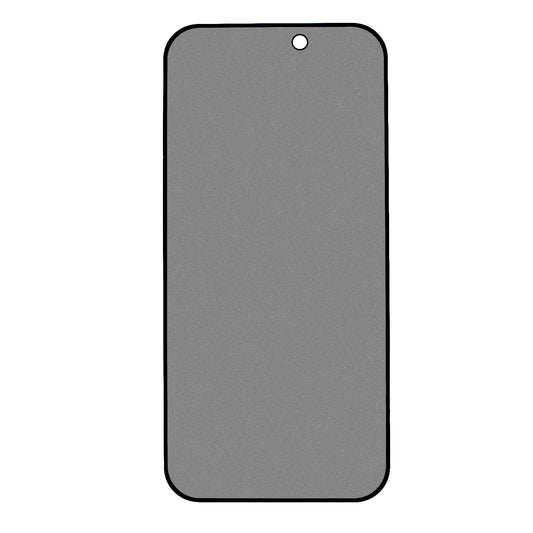 2Pcs 180-degree Anti-spy Screen Protector for iPhone 15 Pro Max Matte Full Coverage Tempered Glass Film with Anti-dust Net