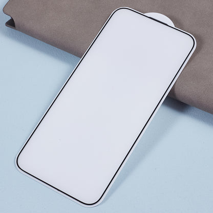 2Pcs for iPhone 15 High Aluminum-silicon Glass Film Silk Printing Thick Glue Full Screen Protector with Anti-dust Net