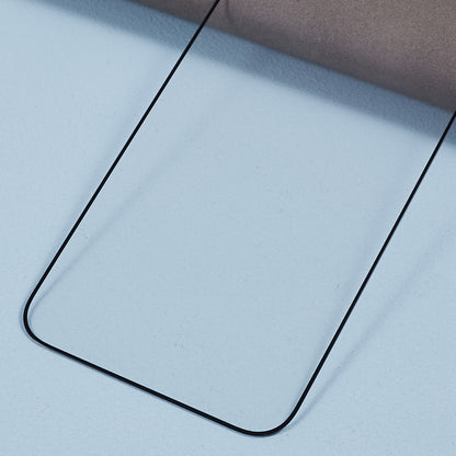 2Pcs for iPhone 15 High Aluminum-silicon Glass Film Silk Printing Thick Glue Full Screen Protector with Anti-dust Net