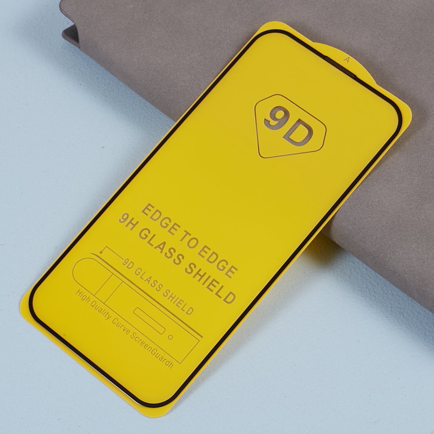 For iPhone 15 Pro Max Silk Print Tempered Glass Film Full Glue 9D Anti-explosion Full Screen Protector