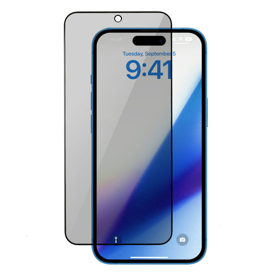 For iPhone 15 Privacy Protection 360 Degrees Anti-spy Film Full Glue Tempered Glass Full Screen Protector