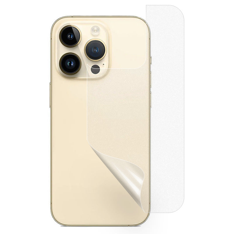 For iPhone 15 Pro Matte Phone Back Protector Film Anti-scratch Soft PET Cellphone Back Cover