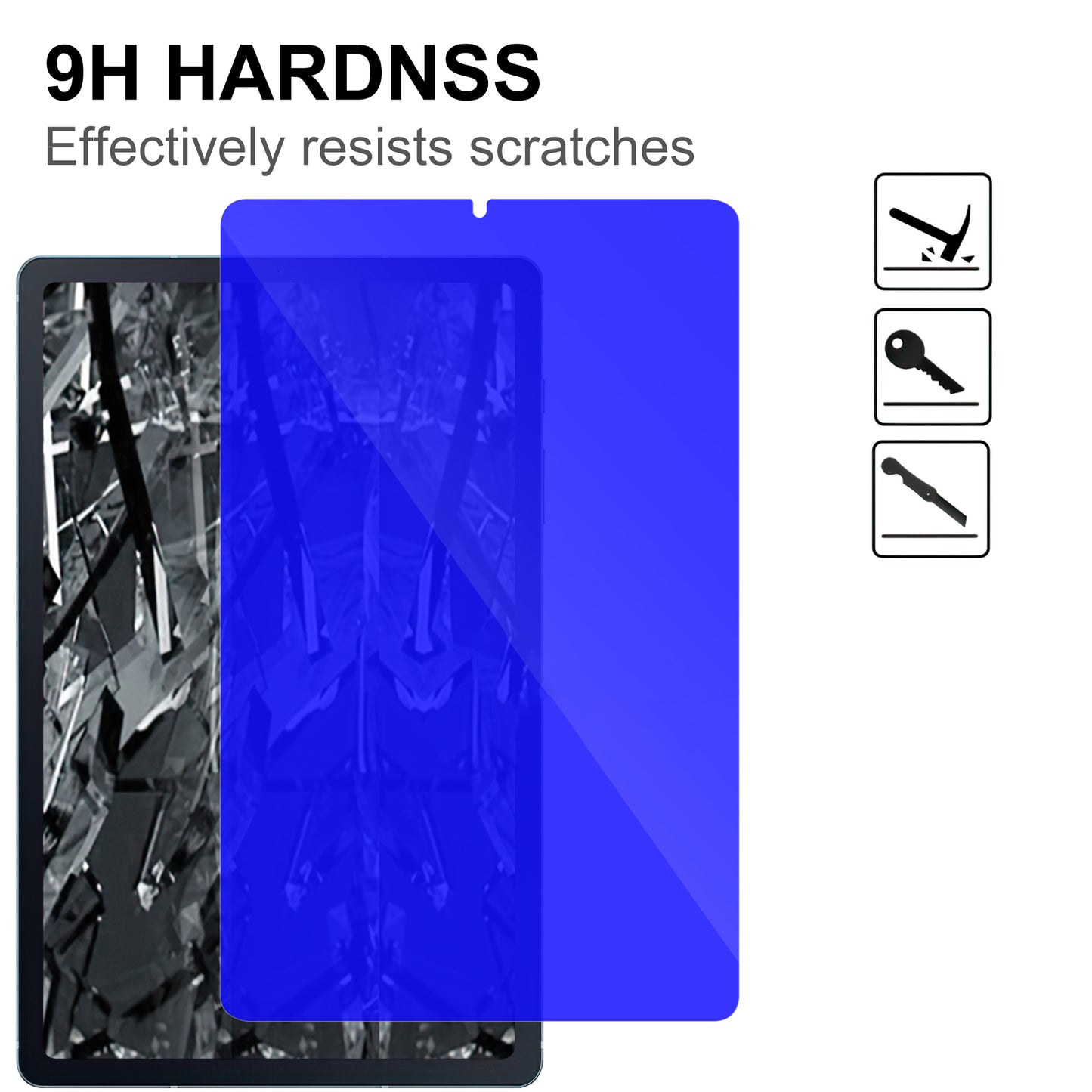 For Samsung Galaxy Tab S6 Lite / S6 Lite (2022) Anti-blue-ray Tempered Glass Film Full Coverage HD Clarity Anti-glare Screen Protector