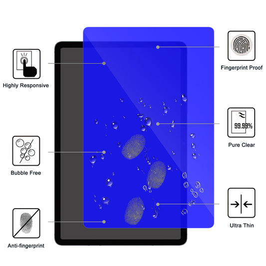 For Samsung Galaxy Tab S7 / S8 / S9 Blue Light Blocking Screen Protector Relieve Eye Strain Tempered Glass Film