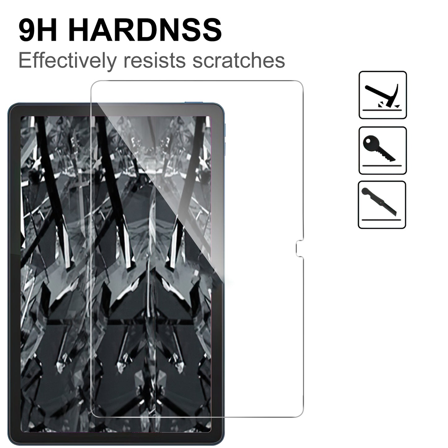 For Lenovo Tab M10 5G 2.5D Straight Edge Tempered Glass Film Anti-scratch Tablet Screen Protector