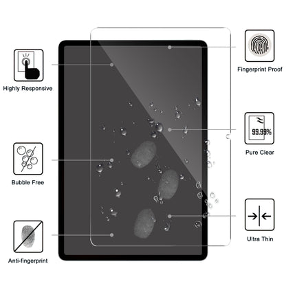 For vivo Pad Air Tempered Glass Tablet Screen Protector 2.5D Straight Edge Anti-scratch Screen Film