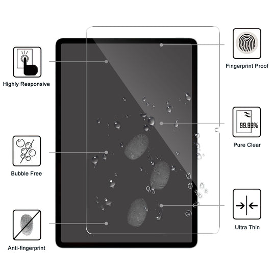 For vivo Pad Air Tempered Glass Tablet Screen Protector 2.5D Straight Edge Anti-scratch Screen Film