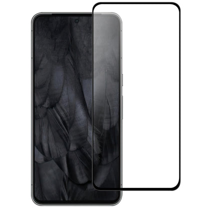 For Google Pixel 8 Pro Black Edge AGC Glass Screen Covering Film Cell Phone Screen Protector (Full Glue)
