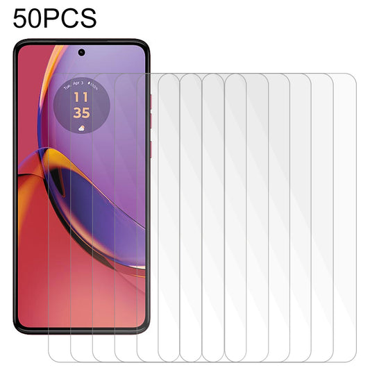50PCS Phone Tempered Glass Film for Motorola Moto G84 5G , High Transparency Screen Protector