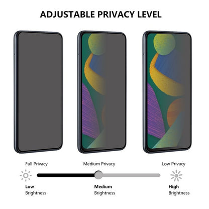 For Huawei Mate 60 Anti-spy Phone Full Screen Protector Silk Printing Black Edge Full Glue Tempered Glass Film
