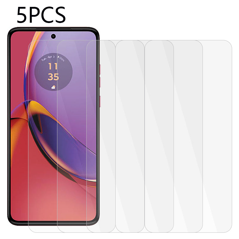 5Pcs For Motorola Moto G84 5G 2.5D Tempered Glass Screen Protector 0.3mm Ultra Thin Screen Film