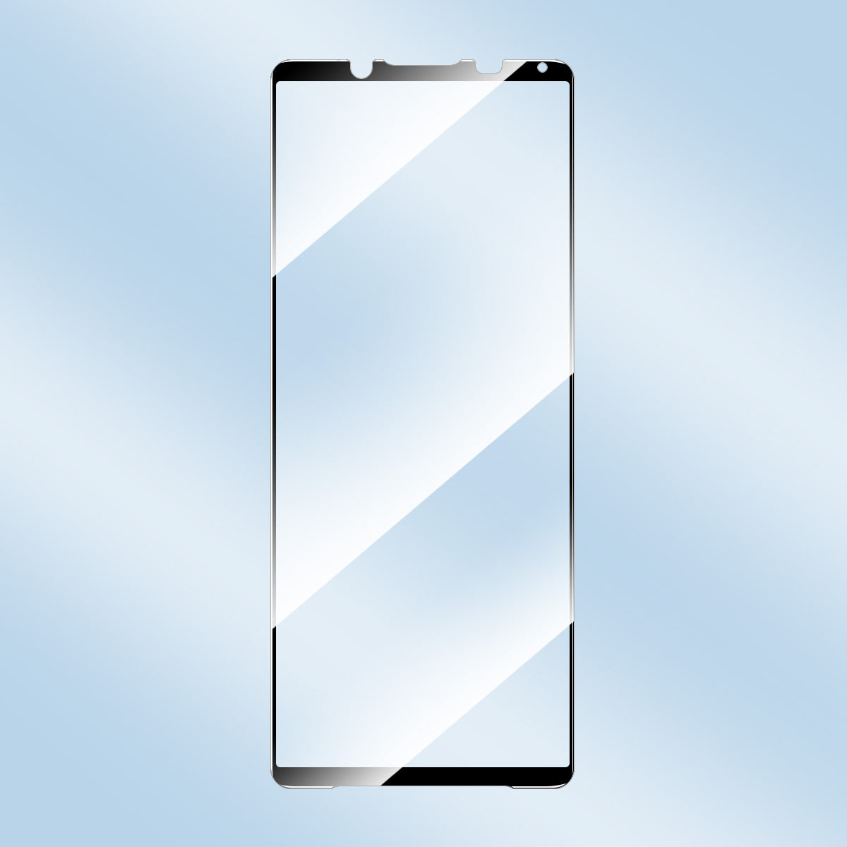 ENKAY HAT PRINCE 9H 2.5D Screen Protector for Sony Xperia 1 V Silk Print High Aluminium-silicon Glass Screen Film