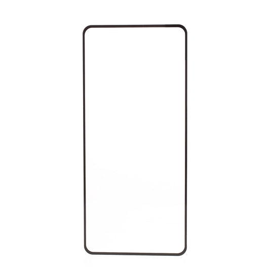 For Realme GT5 5G Silk Printing Complete Cover Screen Protector Full Glue Black Edge Tempered Glass Film