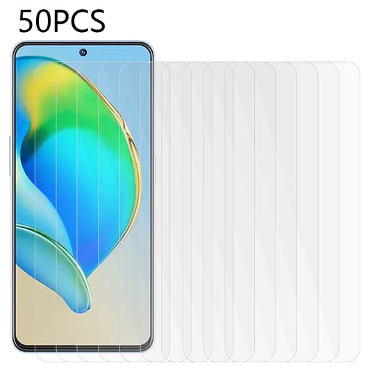 50Pcs Tempered Glass Film for ZTE Blade V40s 4G High Transparency Phone Screen Protector