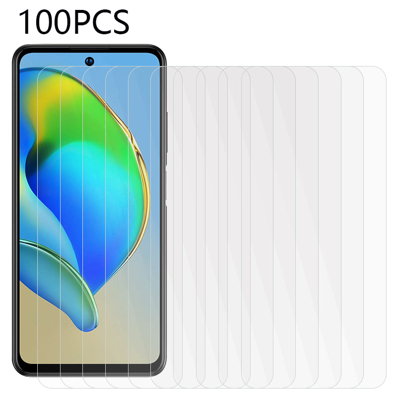 100Pcs for ZTE Blade V40 Anti-shatter Phone Screen Protector Ultra Clear Tempered Glass Film