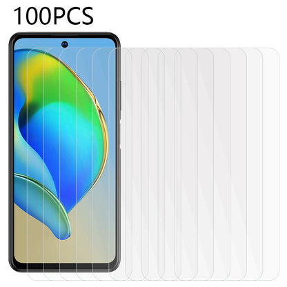100Pcs for ZTE Blade V40 Anti-shatter Phone Screen Protector Ultra Clear Tempered Glass Film