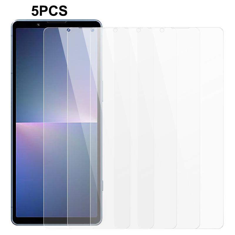 5Pcs For Sony Xperia 5 V 0.3mm 2.5D Anti-explosion Film Clear Tempered Glass Phone Screen Protector
