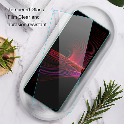 AMORUS For Sony Xperia 5 V High Aluminum-silicon Glass Screen Protector 2.5D Arc Edge 9H Hardness Anti-Scratch Film