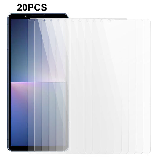20PCS For Sony Xperia 5 V Anti-Scratch Screen Protector 0.3mm 2.5D Tempered Glass Mobile Phone Screen Film