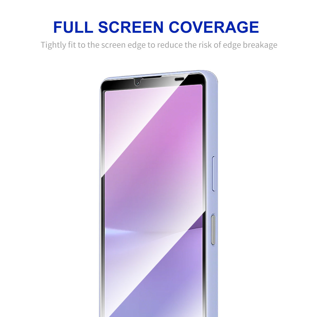 ENKAY HAT PRINCE 5Pcs for Sony Xperia 10 V High Aluminium-silicon Glass Film Clear 9H 2.5D Silk Printing Screen Protector