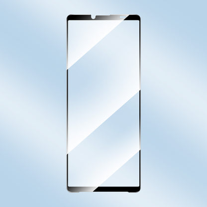 ENKAY HAT PRINCE 5Pcs for Sony Xperia 10 V High Aluminium-silicon Glass Film Clear 9H 2.5D Silk Printing Screen Protector