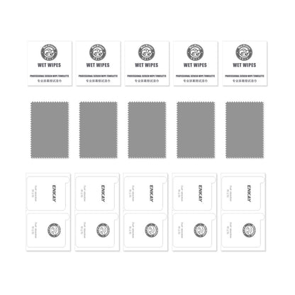 ENKAY HAT PRINCE 5Pcs for Sony Xperia 10 V High Aluminium-silicon Glass Film Clear 9H 2.5D Silk Printing Screen Protector