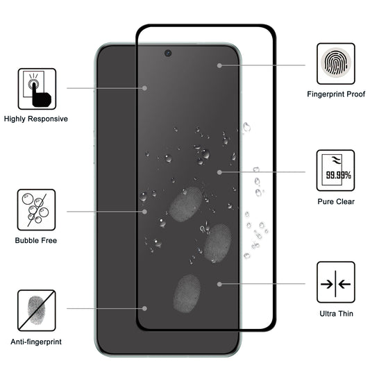 For Huawei Mate 60 Black Edge HD Clear Full Glue AGC Glass Screen Covering Film Cell Phone Screen Protector