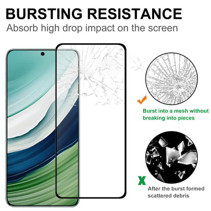 For Huawei Mate 60 Black Edge HD Clear Full Glue AGC Glass Screen Covering Film Cell Phone Screen Protector