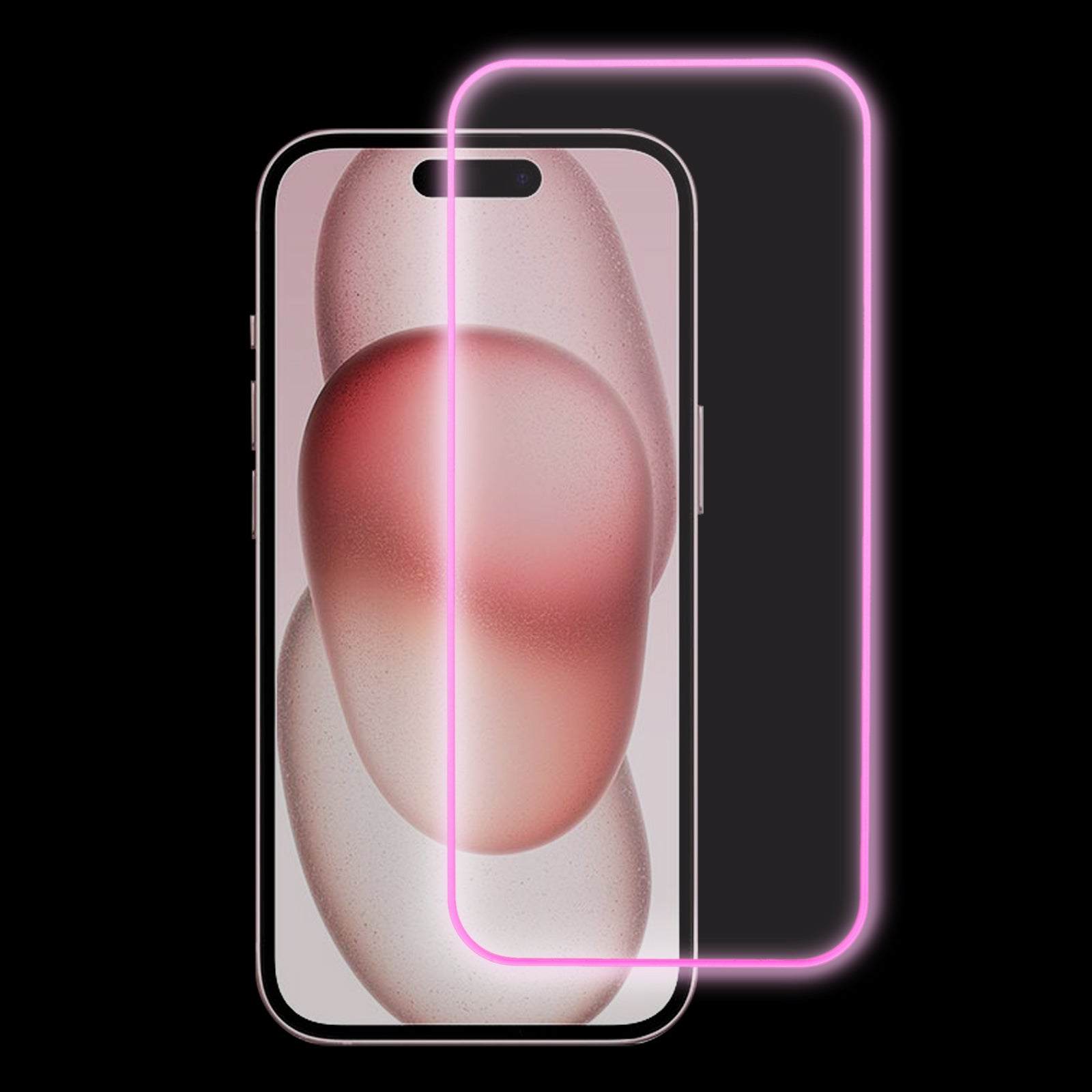 For iPhone 15 Plus Luminous Medium Alumina Glass Film Ultra Clear Full Glue Screen Protector