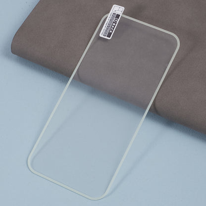 For iPhone 15 Pro Max Luminous HD Medium Alumina Glass Screen Protector Full Glue Anti-scratch Film