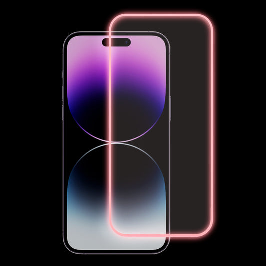 For iPhone 14 Pro Ultra Clear Medium Alumina Glass Film Luminescent Full Cover Screen Protector Full Glue