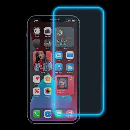 For iPhone 12  /  12 Pro HD Medium Alumina Glass Screen Film Noctilucent Luminous Full Glue HD Protective Film
