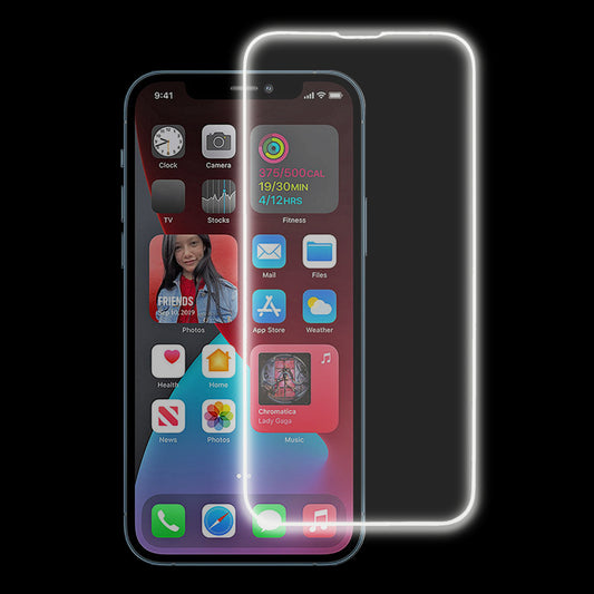 For iPhone 12  /  12 Pro HD Medium Alumina Glass Screen Film Noctilucent Luminous Full Glue HD Protective Film