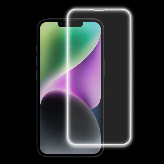 Screen Protector For iPhone 14 Luminous Edge Medium Alumina Tempered Glass Film